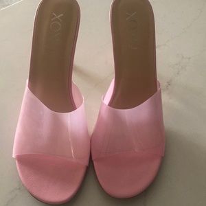 Pink sandals